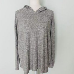 Ceny Hoodie Women's Large L Heather Gray Long Sleeve Pullover SOFT COZY NEW